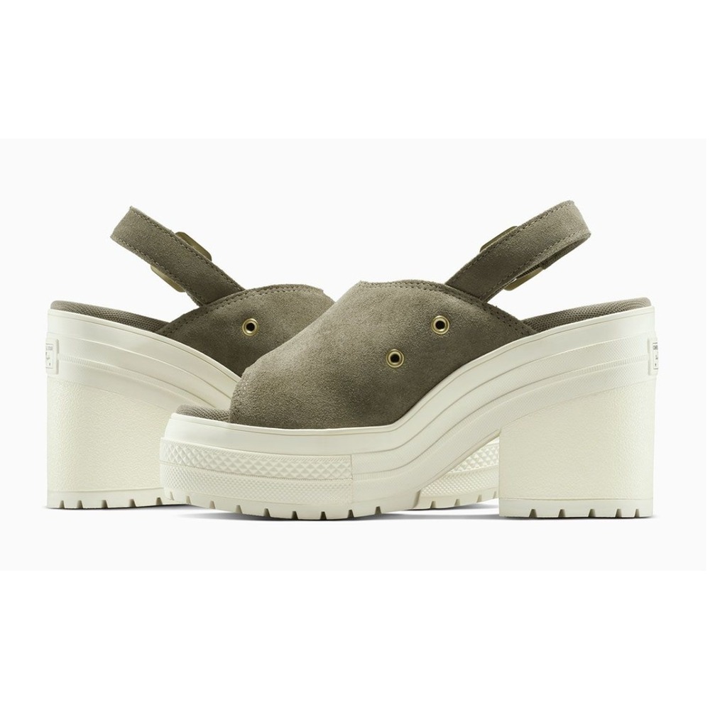 Converse Chuck 70 De Luxe Heel Mule Slip On Taupe A15071 Size 11 - Picture 3 of 7